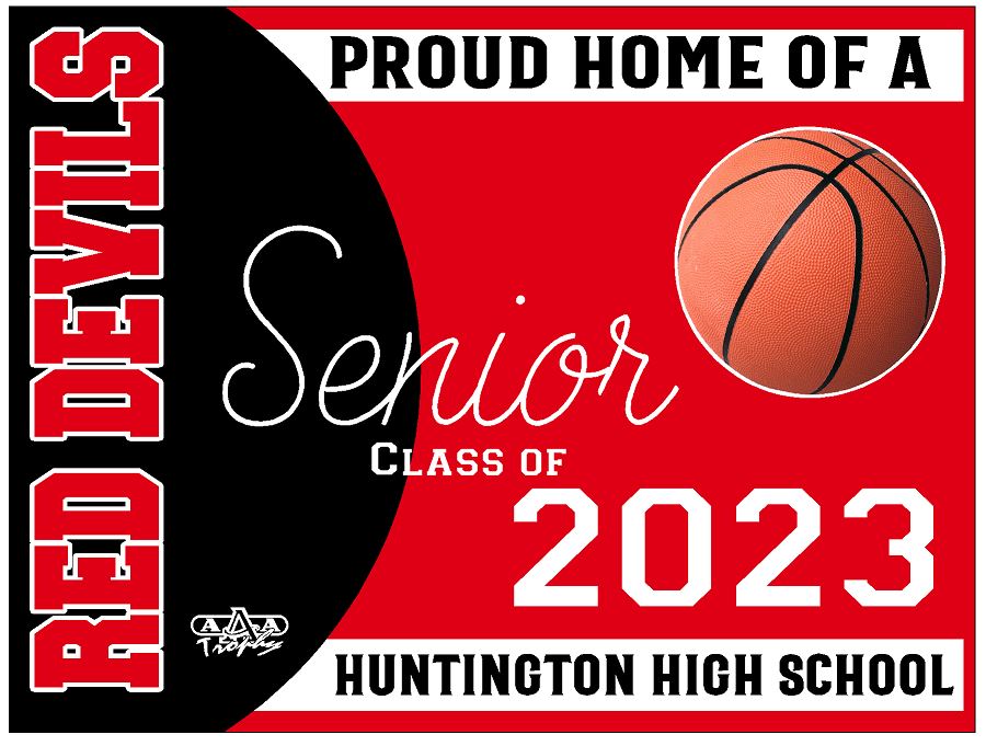huntington high school senior yard sign